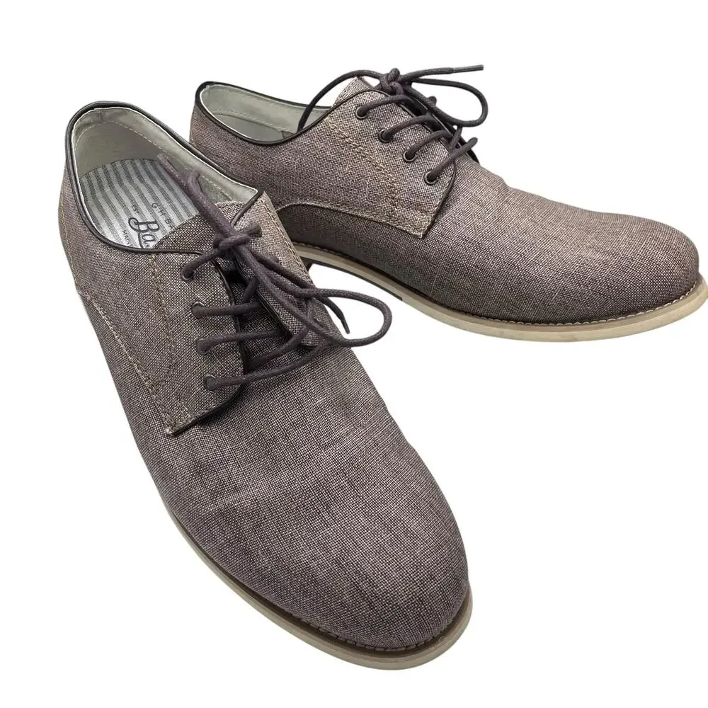 G.H. Bass Men’s Oxford Loafers 9.5 Textured Fabric Uppers “Liam” Style